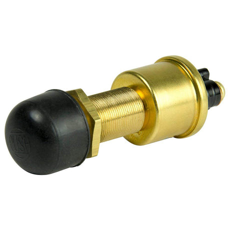 Cole Hersee Heavy Duty Push Button Switch with Rubber Cap SPST Off-On 2 Screw - 35A - M-626-BP