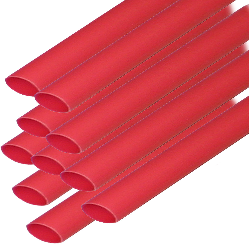 Ancor Heat Shrink Tubing 3/16" x 12" - Red - 10 Pieces - 302624