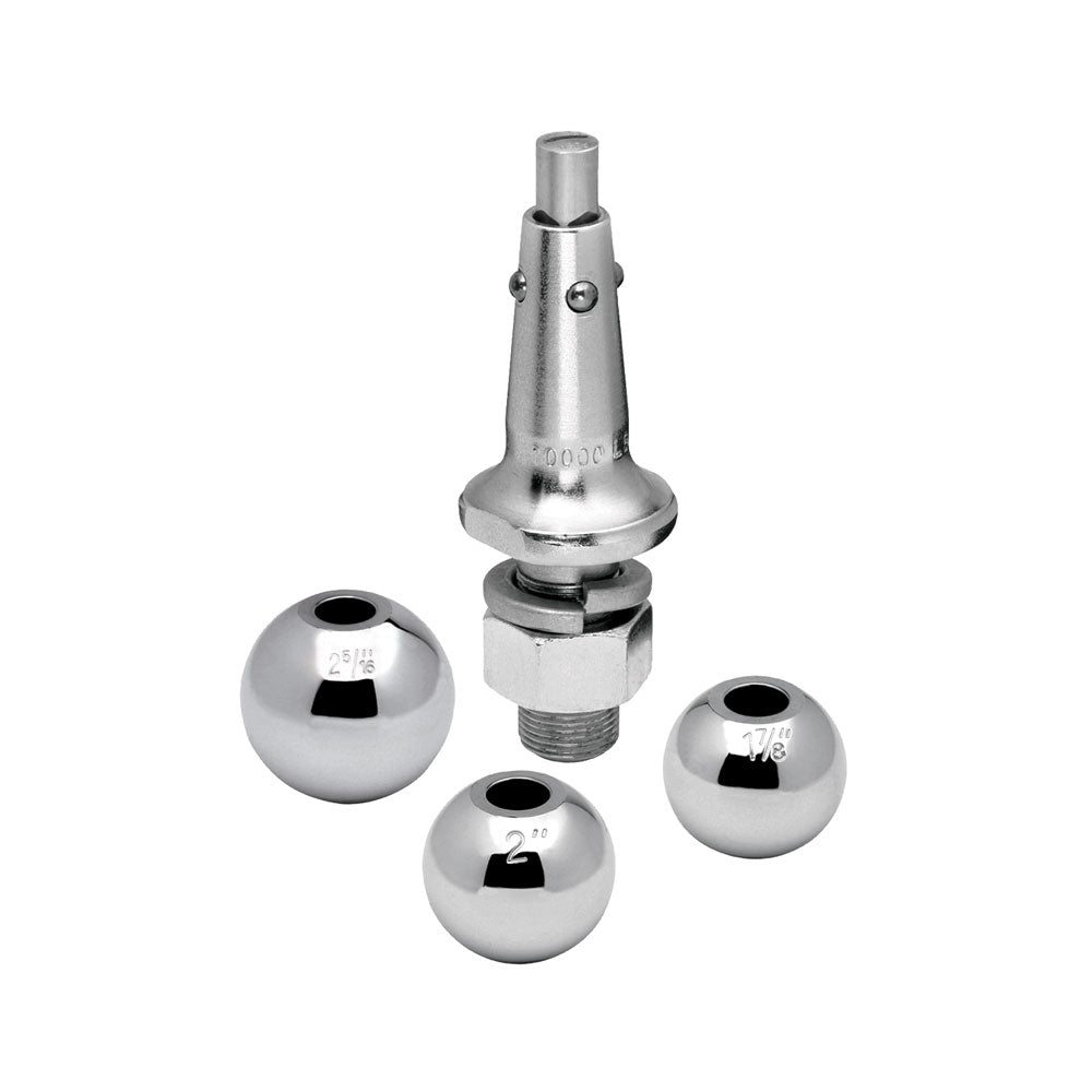 Draw-Tite Interchangeable Hitch Ball with  1" Shank - 1-7/8", 2", 2-5/16" Balls - 63803