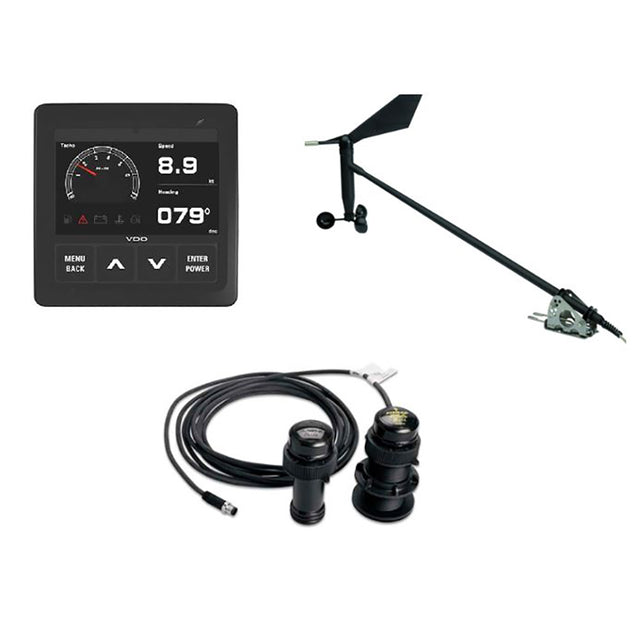 VDO Navigation Kit f/Sail, Wind Sensor, Transducer, Display and Cables - A2C1352150002