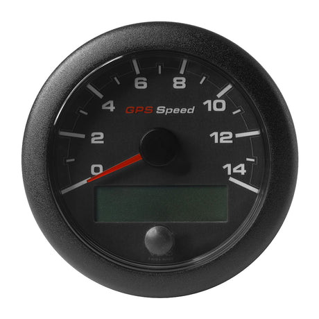 VDO 3-3/8" (85mm) OceanLink GPS Speedometer 0-14 - Black Dial and Bezel - A2C1351970001