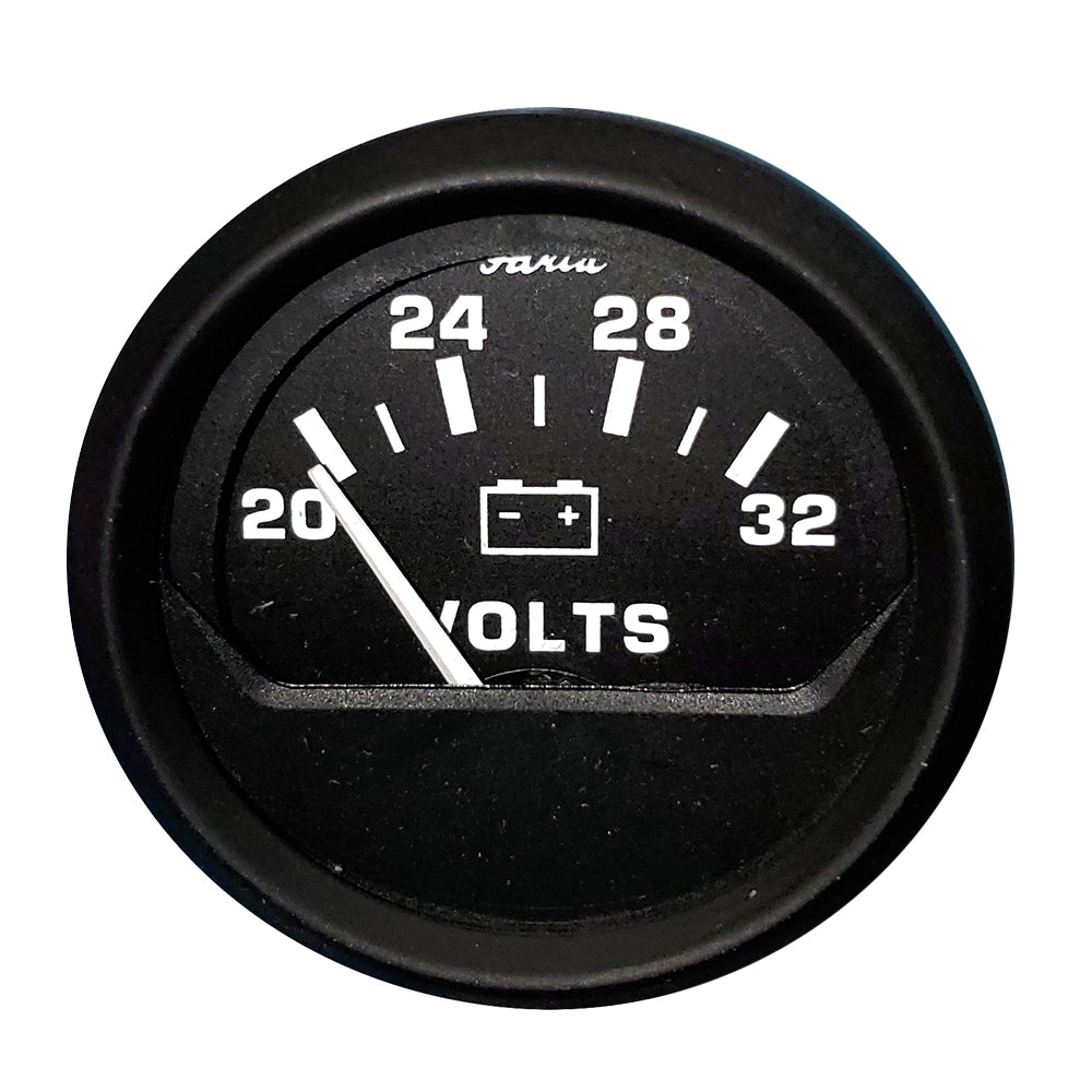 Faria 2" Voltmeter (20-30V) - Euro Black - 12860