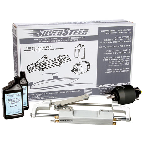 Uflex SilverSteer™ Front Mount Outboard Hydraulic Steering System - UC130 V1 - SILVERSTEERXP1