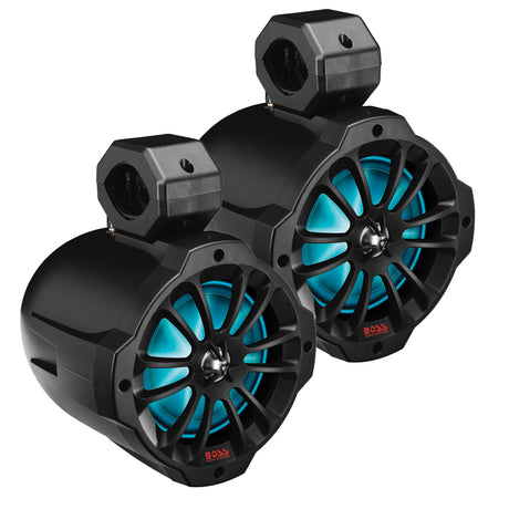 Boss Audio 6.5" Amplified Wake Tower Multi-Color Illuminated Speakers - Black - B62RGB