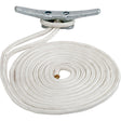 Sea-Dog Double Braided Nylon Dock Line - 3/8 inch x 20' - White - 302110020WH-1