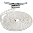 Sea-Dog Double Braided Nylon Dock Line - 5/8" x 25' - White - 302116025WH-1