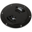 Sea-Dog Smooth Quarter Turn Deck Plate - Black - 4" - 336145-1