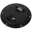 Sea-Dog Smooth Quarter Turn Deck Plate - Black - 5" - 336155-1