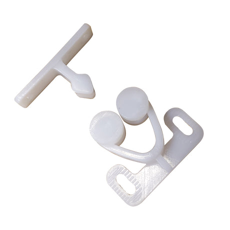 Sea-Dog Twin Roller Door Catch - White - 227141-1