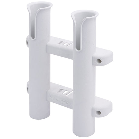 Sea-Dog Two Pole Side Mount Rod Storage Rack - White - 325028-1