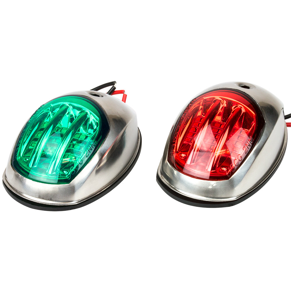 Sea-Dog Stainless Steel LED Navigation Lights - Port & Starboard - 400070-1