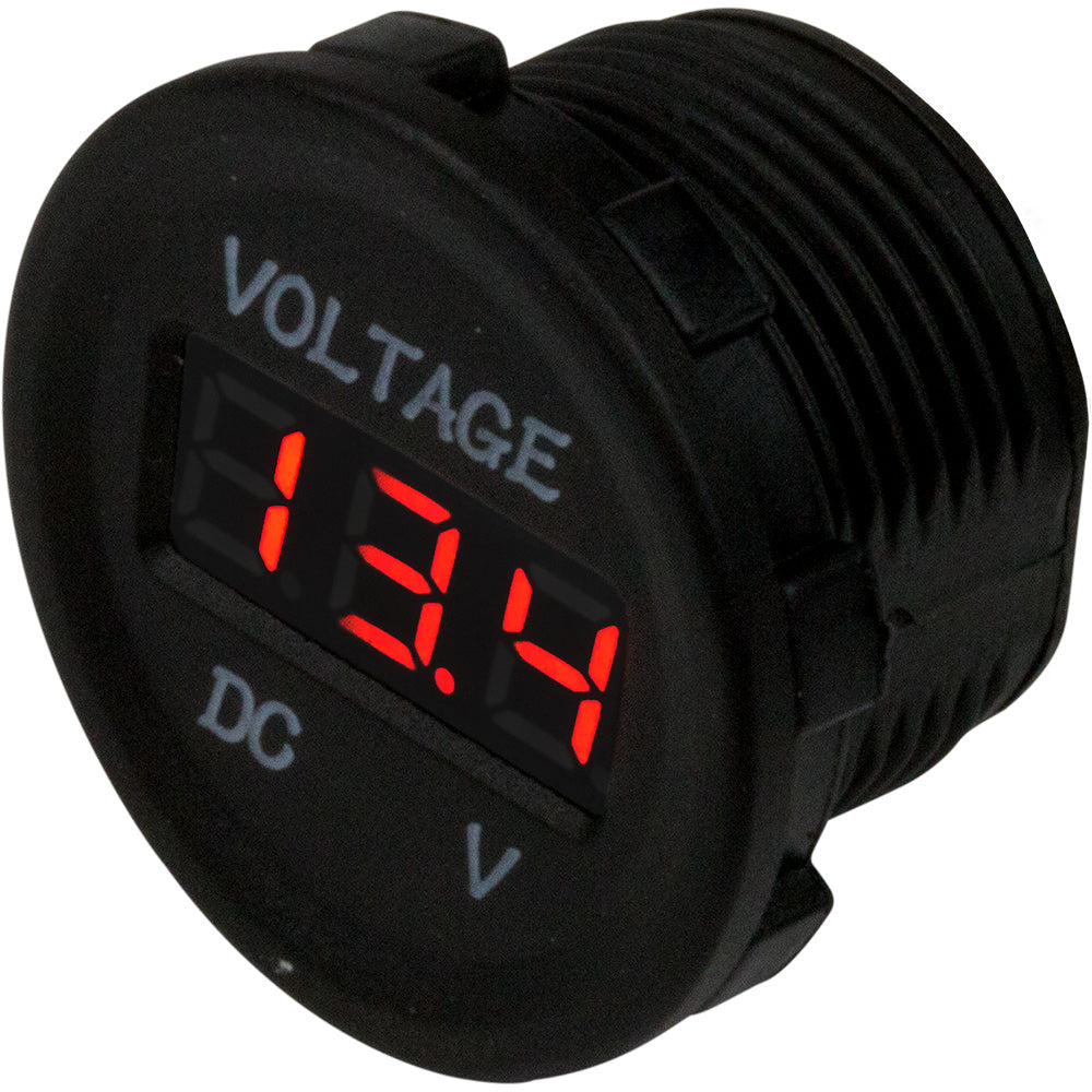 Sea-Dog Round Voltage Meter - 6V-30V - 421615-1