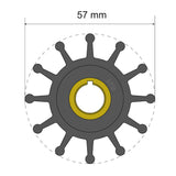 Albin Pump Premium Impeller Kit 57 x 12.7 x 20mm - 12 Blade - Key Insert - 06-01-013