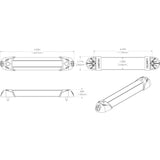 Lumitec Mini Rail2   6" LED Utility Light - Spectrum RGBW - Brushed Finish - 101545