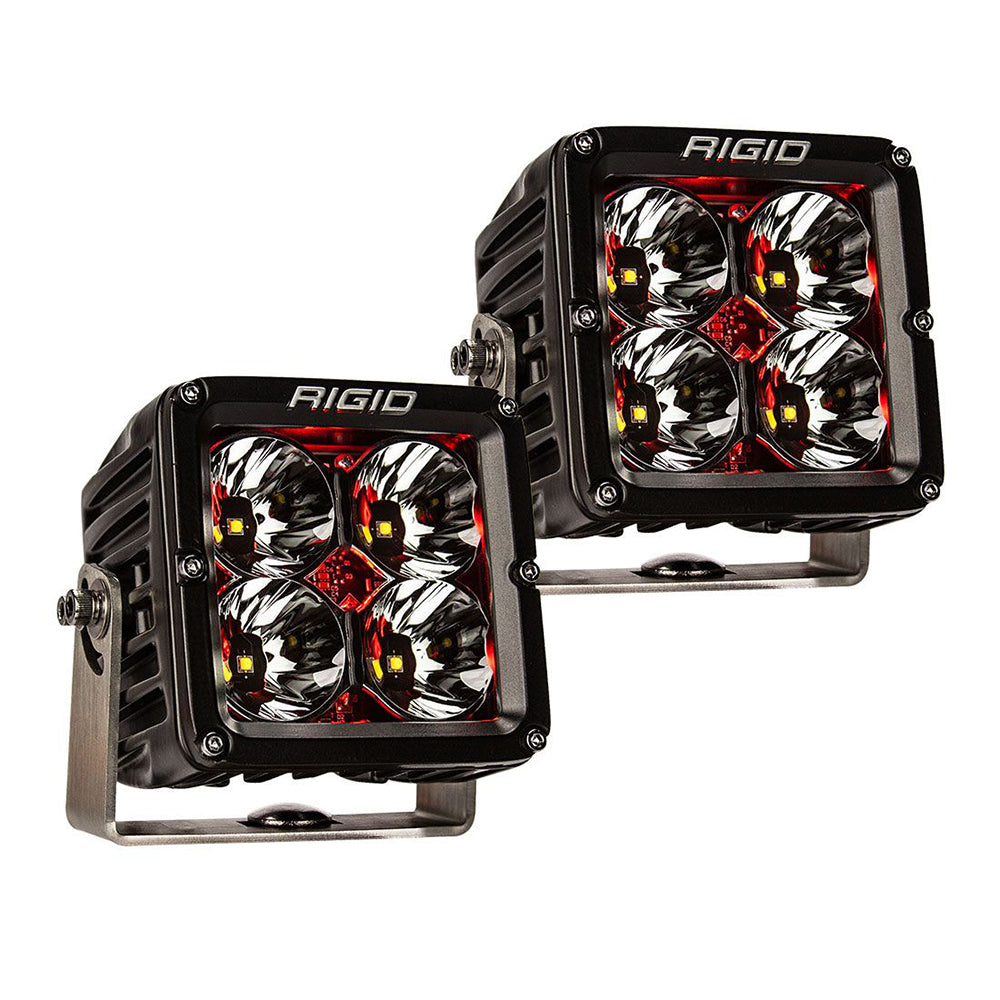 RIGID Industries Radiance Pod XL - Black Case w/Red Backlight - Pair - 32203