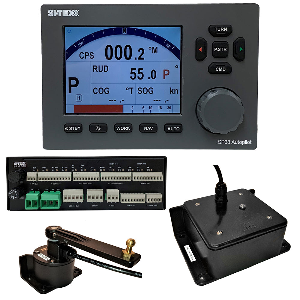 SI-TEX SP38-2 Autopilot Core Pack Including Flux Gate Compass & Rotary Feedback, No Pump - SP38-2