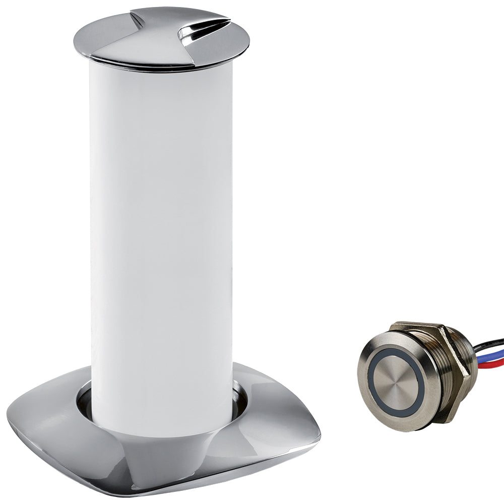 Sea-Dog Aurora Stainless Steel LED Pop-Up Table Light - 3W w/Touch Dimmer Switch - 404610-3-403061-1