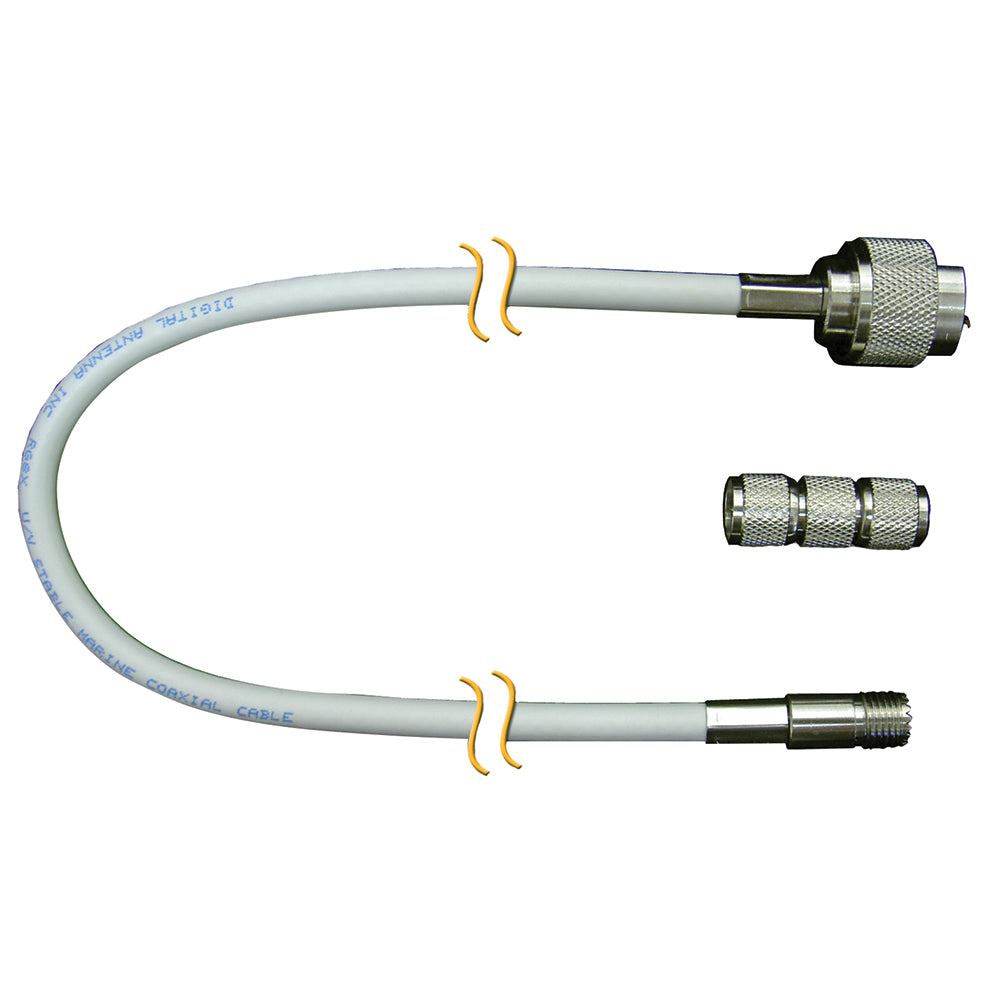 Digital Antenna RG-8X Cable with N Male, Mini-UHF Female - 20' - C998-20