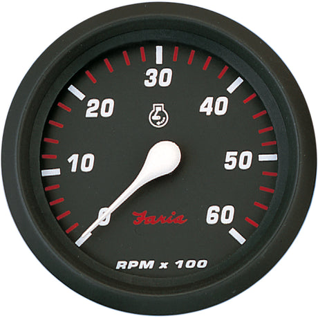 Faria Professional Red 4" Tachometer - 6,000 RPM - 34607