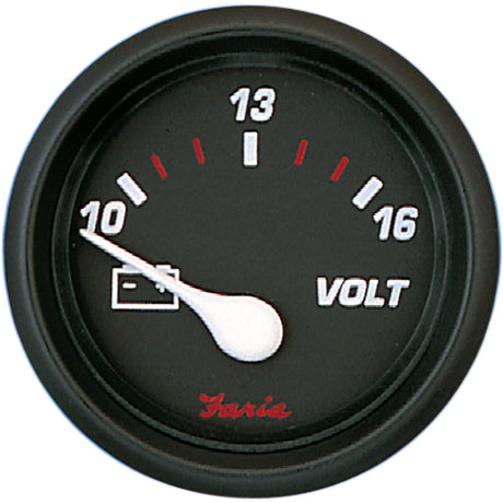 Faria Professional Red 2" Voltmeter - 14605