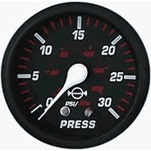 Faria Professional Red 2" Water Pressure Gauge Kit - 14612