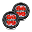 RIGID Industries 360-Series 4" LED Off-Road Spot Beam w/Red Backlight - Black Housing - 36112