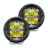 RIGID Industries 360-Series 4" LED Off-Road Spot Beam w/White Backlight - Black Housing - 36113