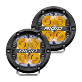 RIGID Industries 360-Series 4" LED Off-Road Spot Beam w/Amber Backlight - Black Housing - 36114