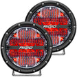 RIGID Industries 360-Series 6" LED Off-Road Fog Light Drive Beam w/Red Backlight - Black Housing - 36205