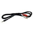 FUSION MS-CBRCA3.5 Input Cable - 1 Male (3.5mm) to 2 Male (RCA Cable) 70" for PS-A302B Panel Stereo - 010-12753-20