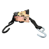 Camco Retractable Tie Down Straps - 1" Width 6' Dual Hooks - 50033