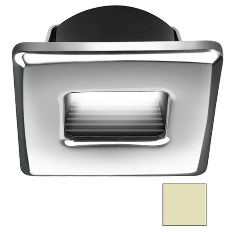i2Systems Ember E1150Z Snap-In - Polished Chrome - Square - Warm White Light - E1150Z-12CAB