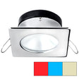 i2Systems Apeiron A1120 Spring Mount Light - Square/Round - Red, Warm White & Blue - Polished Chrome - A1120Z-12HCE