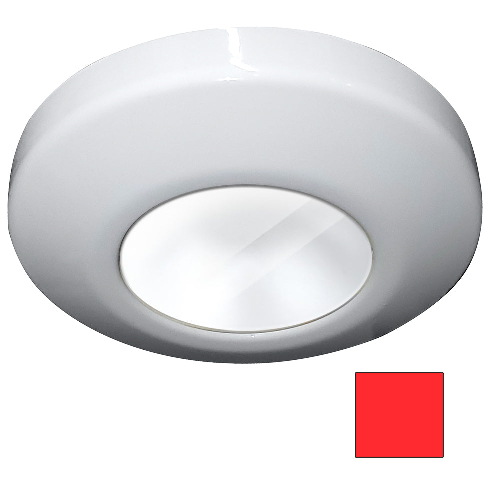 i2Systems Profile P1100 1.5W Surface Mount Light - Red - White Finish - P1100Z-31H