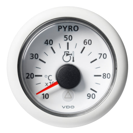 VDO Marine 2-1/16" (52mm) Viewline Pyrometer - 900 DegreeC/1650 DegreeF - 8 to 32V - White Dial & Bezel - A2C59512333