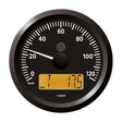 VDO Marine 3-3/8" (85 mm) ViewLine Speedometer - 0 to 120 KMH - 12/24V - Black Dial & Triangular Bezel - A2C59512369