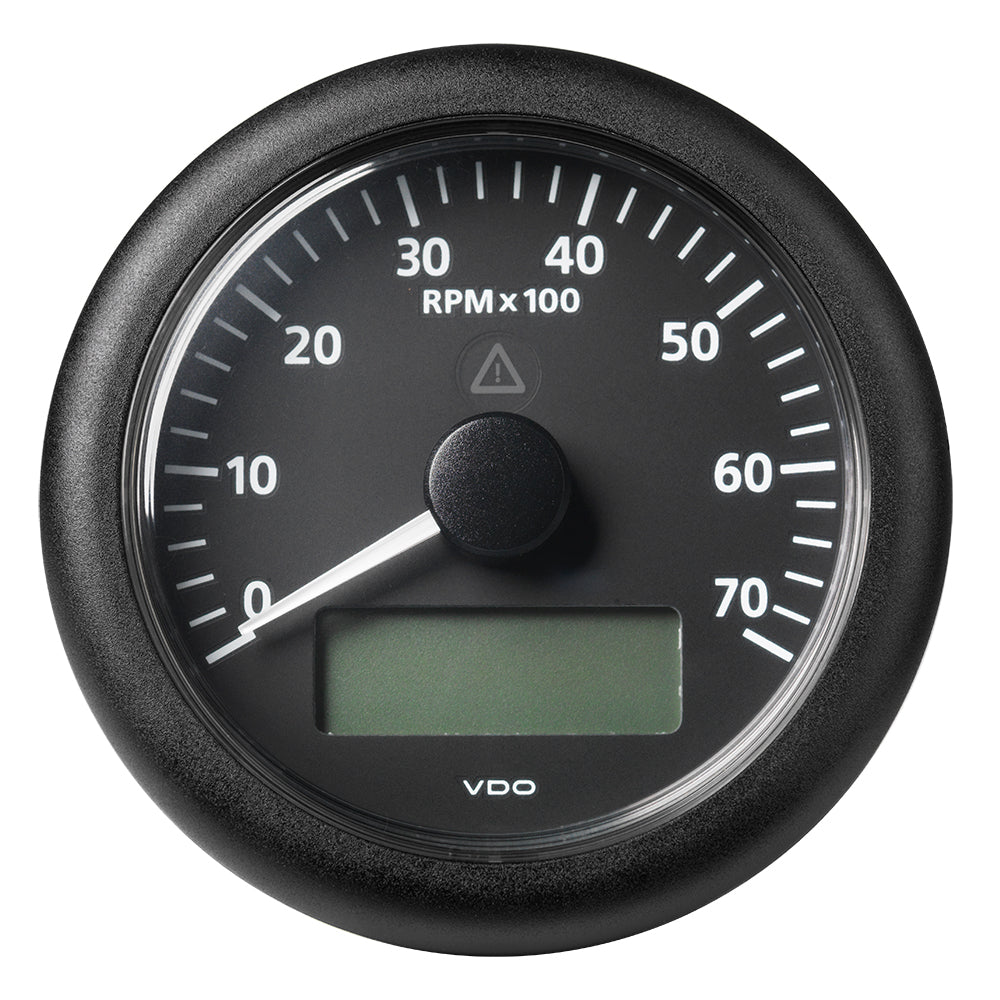 VDO Marine 3-3/8" (85 mm) ViewLine Tachometer with Multi-Function Display - 0 to 7000 RPM - Black Dial & Bezel - A2C59512394