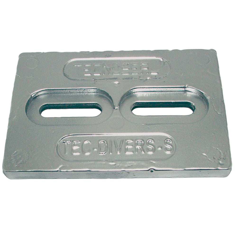 Tecnoseal Mini Aluminum Plate Anode 6" x 4" x 1/2" - TEC-DIVERS-SAL