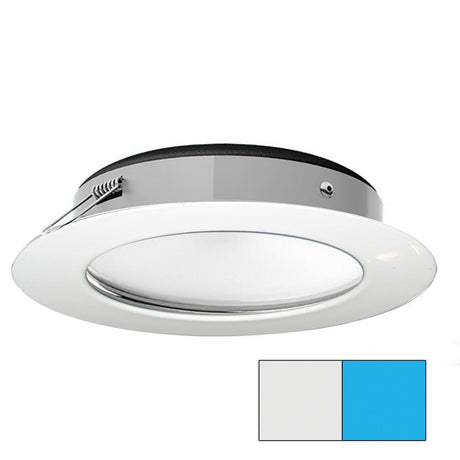 i2Systems Apeiron Pro XL A526 - 6W Spring Mount Light - Cool White/Blue - White Finish - A526-31AAG-E