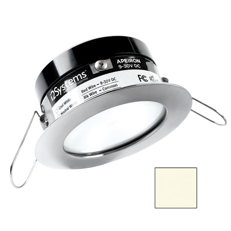 i2Systems Apeiron A503 3W Spring Mount Light - Neutral White - Polished Chrome Finish - A503-11BBD