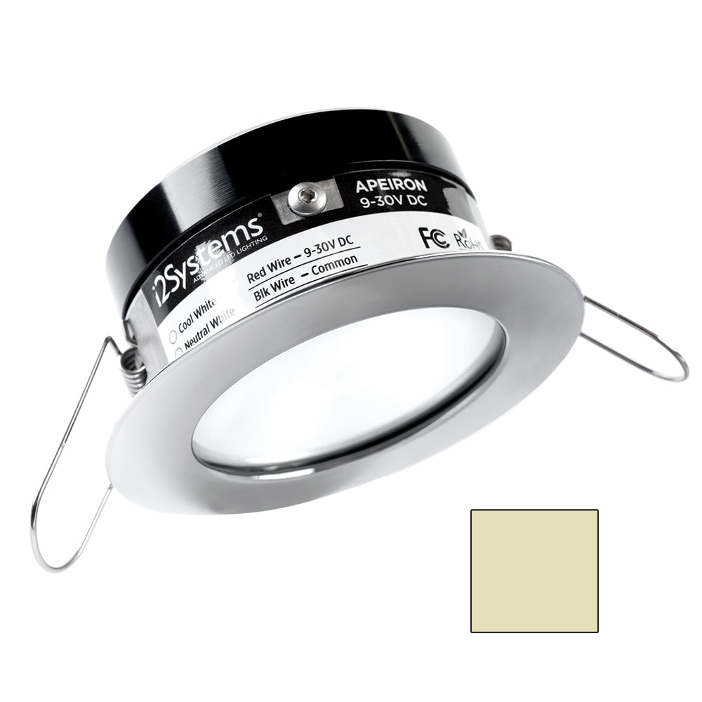 i2Systems Apeiron A503 3W Spring Mount Light - Warm White - Polished Chrome Finish - A503-11CBBR