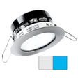 i2Systems Apeiron PRO A503 - 3W Spring Mount Light - Round - Cool White & Blue - Brushed Nickel Finish - A503-41AAG-E