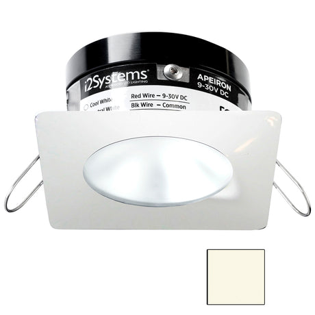 i2Systems Apeiron PRO A503 - 3W Spring Mount Light - Square/Round - Neutral White - White Finish - A503-32BBD