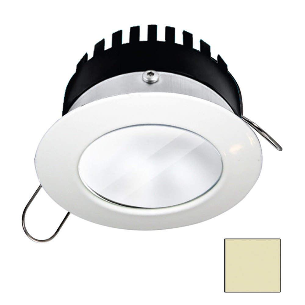 i2Systems Apeiron PRO A506 - 6W Spring Mount Light - Round - Warm White - White Finish - A506-31CBBR