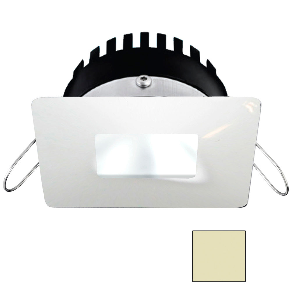 i2Systems Apeiron PRO A506 - 6W Spring Mount Light - Square/Square - Warm White White - White Finish - A506-34CBBR