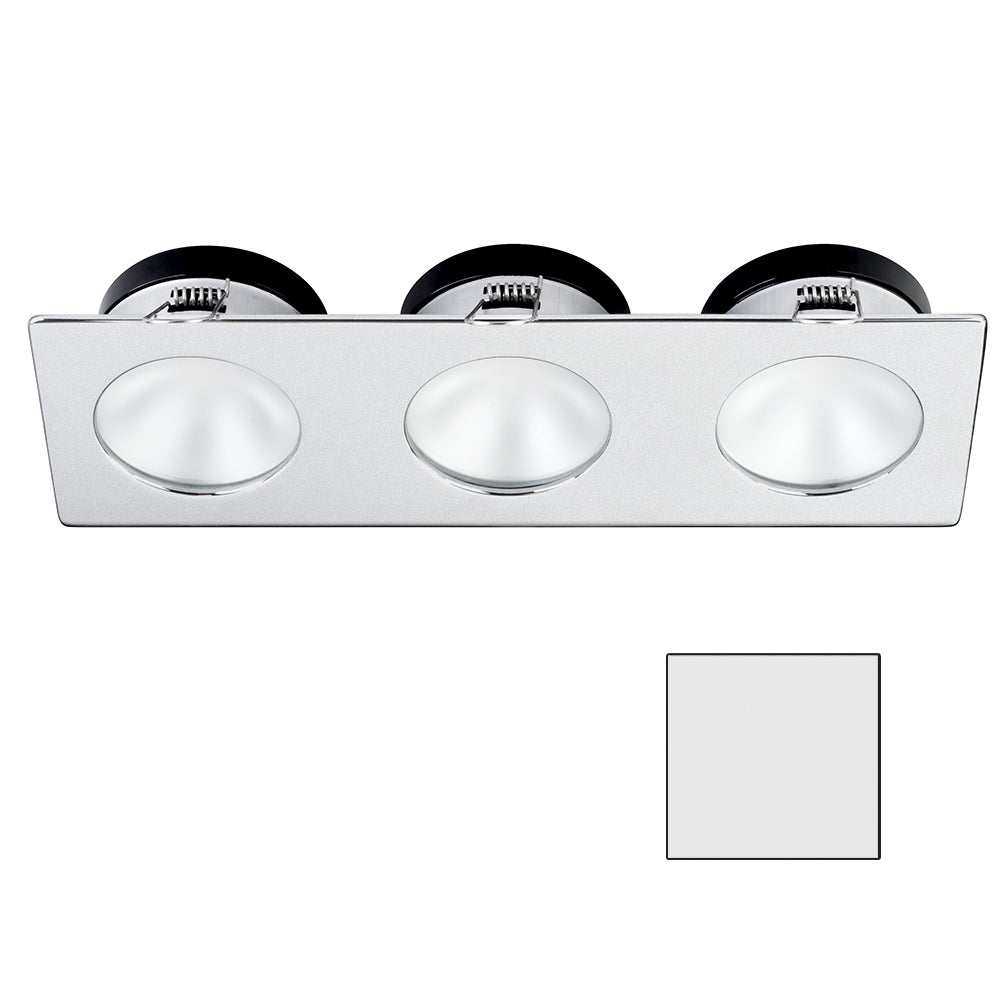 i2Systems Apeiron A1110Z - 4.5W Spring Mount Light - Triple Round - Cool White - Brushed Nickel Finish - A1110Z-46AAH