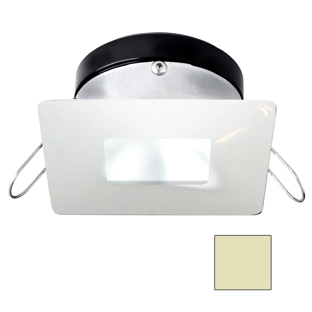 i2Systems Apeiron A1110Z - 4.5W Spring Mount Light - Square/Square - Warm White - White Finish - A1110Z-34CAB