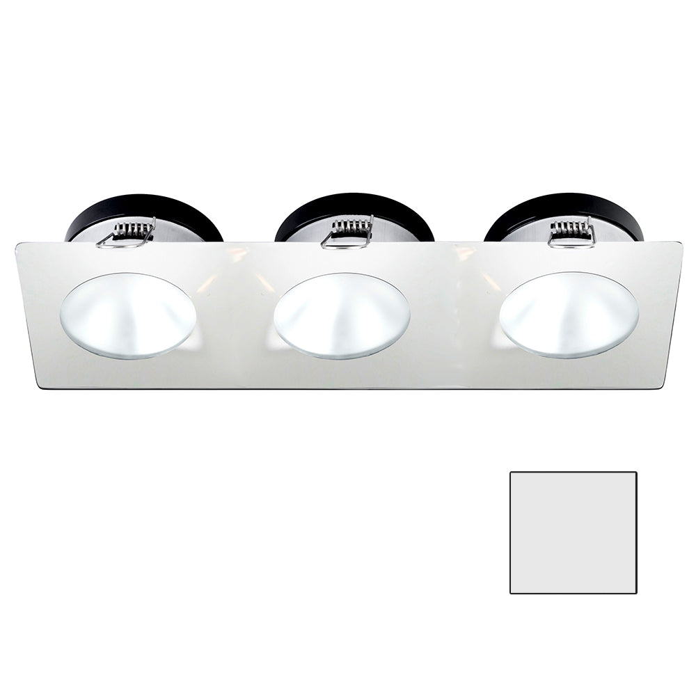 i2Systems Apeiron A1110Z - 4.5W Spring Mount Light - Triple Round - Cool White - White Finish - A1110Z-36AAH