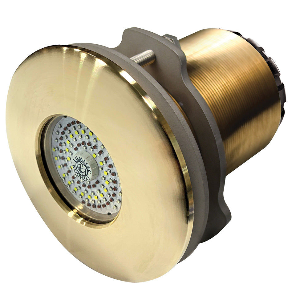 Lumitec SeaBlaze Typhoon Underwater Light - Bronze Thru-Hull - Spectrum RGBW - Flush Mount - 101451