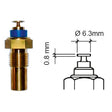 VDO Marine Coolant Temperature Sensor - Single Pole - Spade - 40-120°C/105-250°F - 6-24V - 1/8" - 27NPTF - 323-801-005-001D